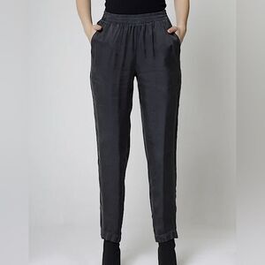 Maven West Womens slim straight tencel rayon pull on elastic waist pant small